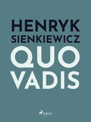 cover image of Quo vadis